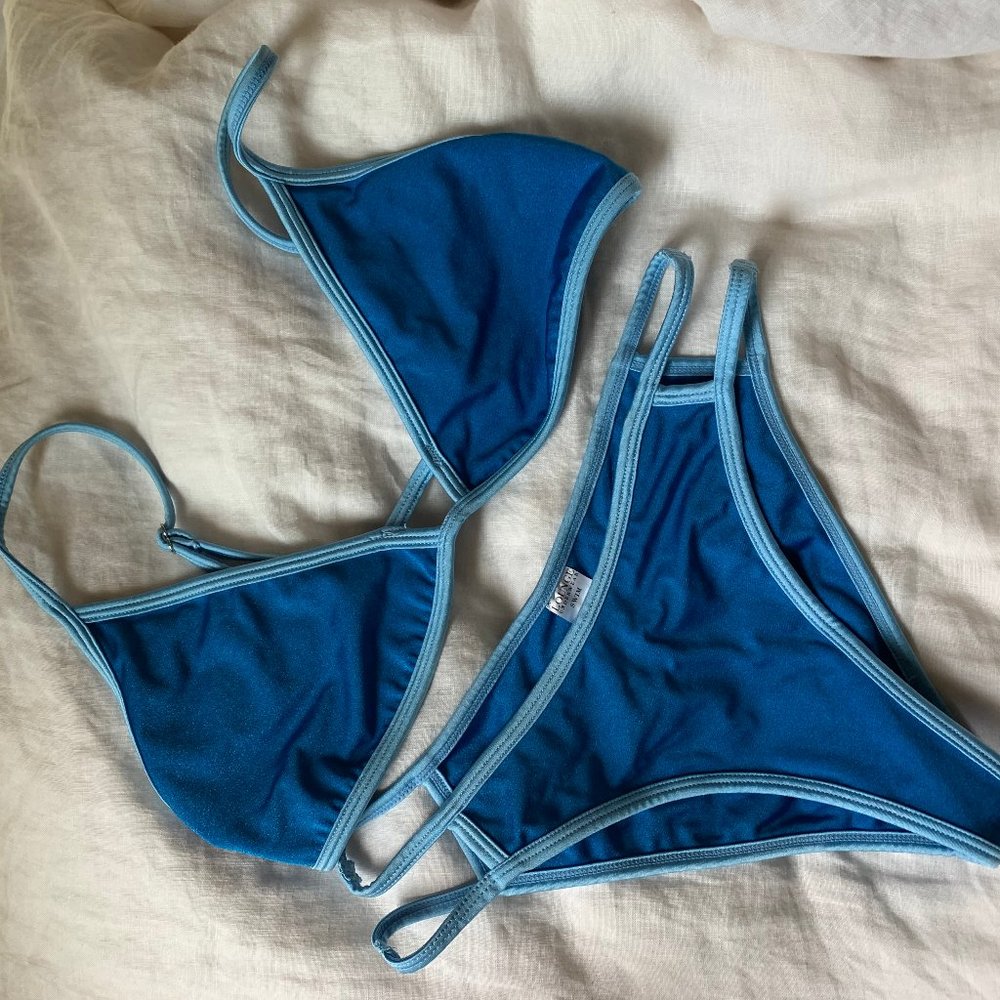 Lounge Swimwear- Blue Aruba Set